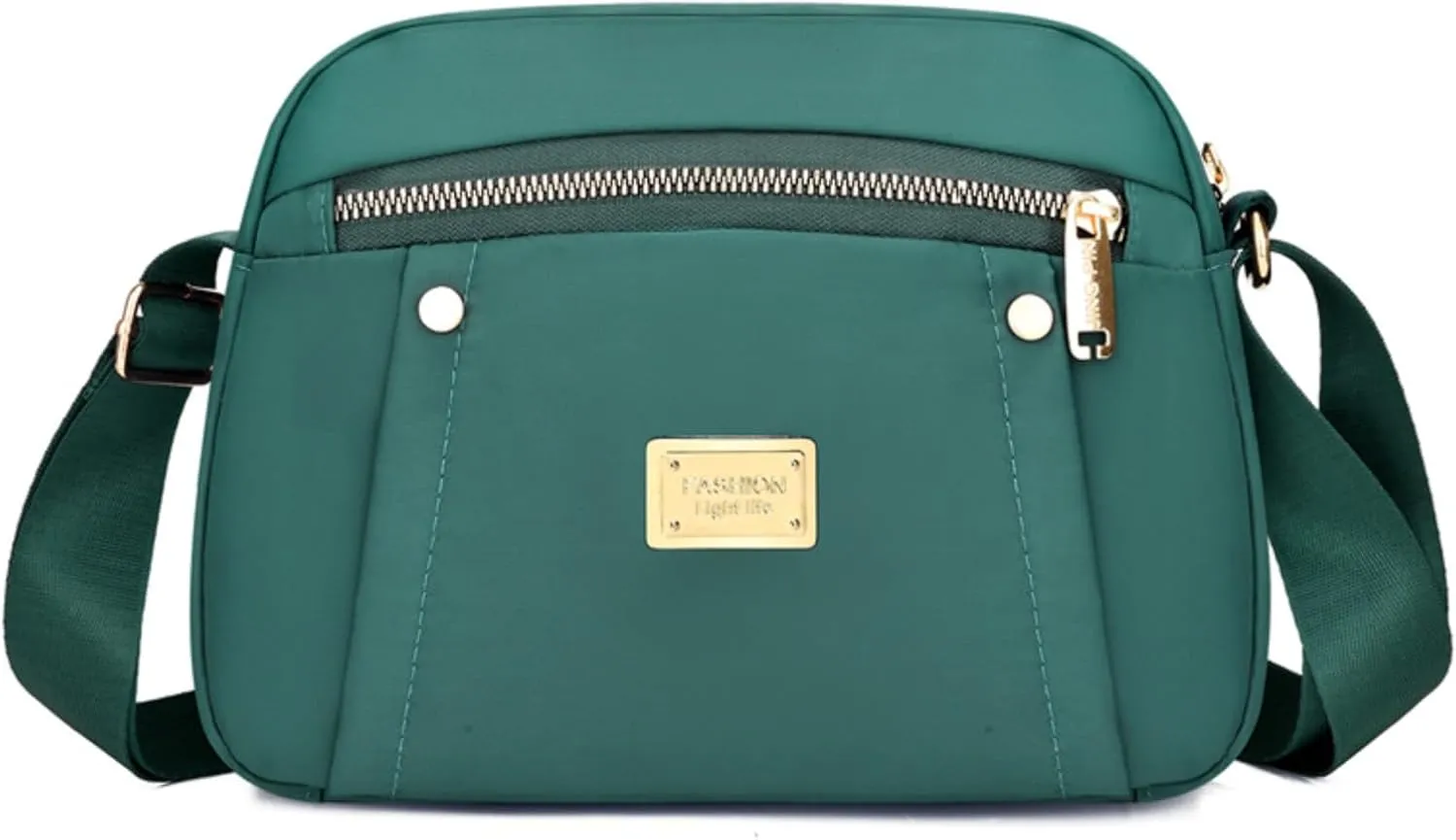 Crossbody Bag for Women, Waterproof Nylon Shoulder Bag with Pockets Adjustable Strap Small Purse Handbag for Ladies