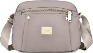 Crossbody Bag for Women, Waterproof Nylon Shoulder Bag with Pockets Adjustable Strap Small Purse Handbag for Ladies