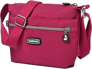 Crossbody Bag for Women Waterproof Shoulder Bag Casual Nylon Purse Handbag Lightweight Pocketbooks