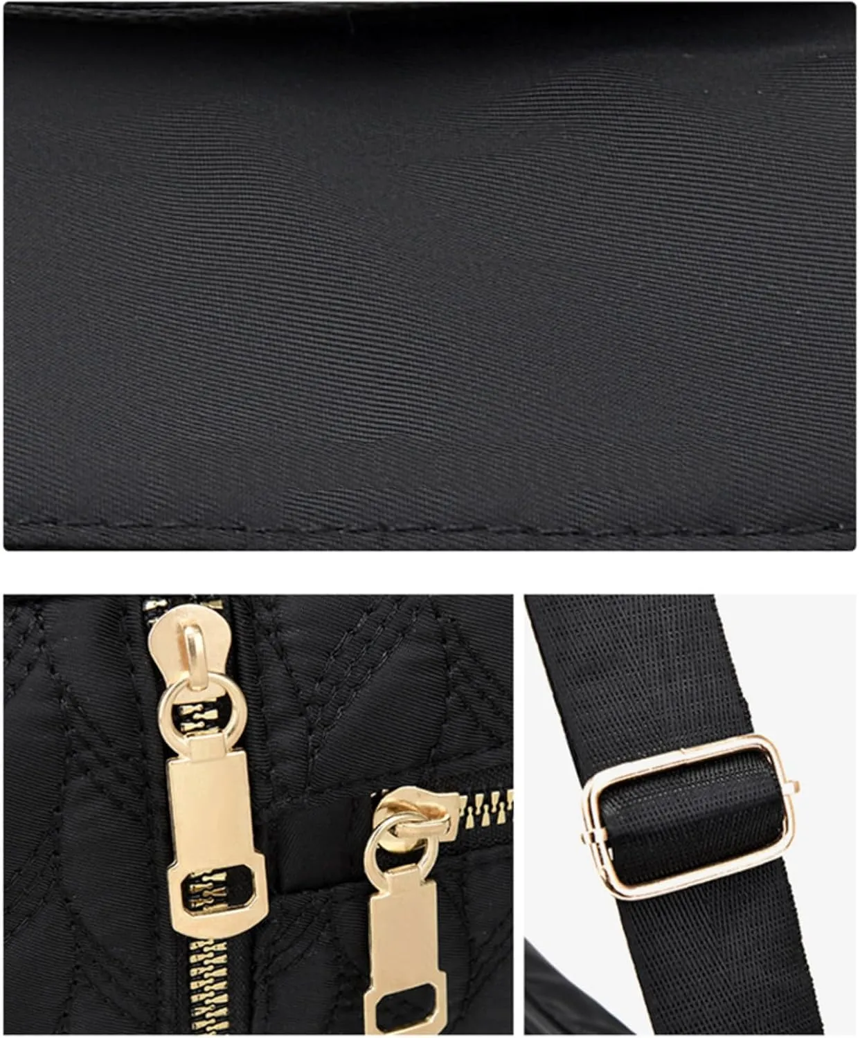 Crossbody Bag for Women, Waterproof Shoulder Bag with Adjustable Strap, Casual Nylon Purse Handbag for Women