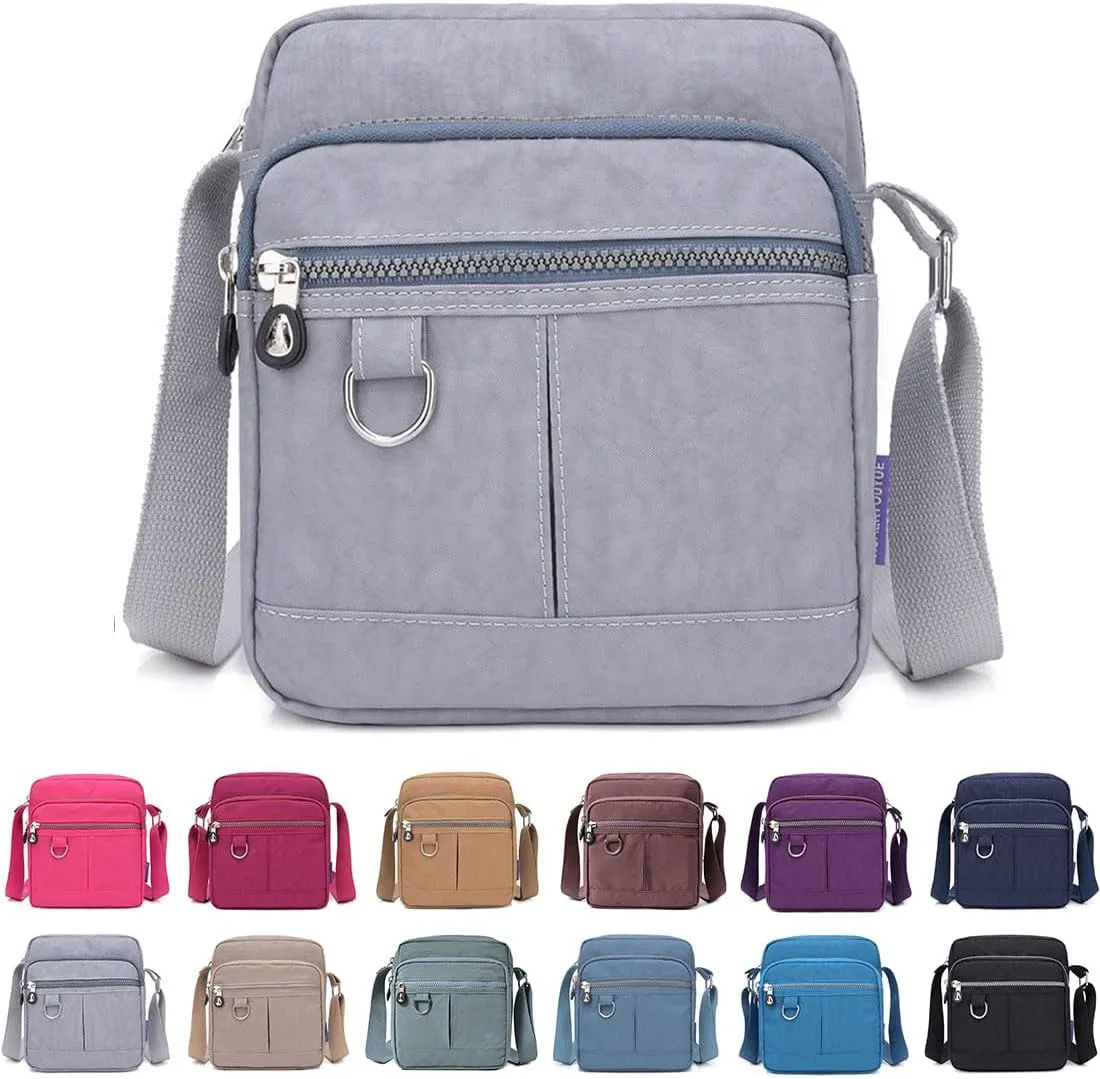 Crossbody Bag Purse For Women Nylon Waterproof Shoulder Handbags Casual Travel Messenger Bag Lightweight Pocketbooks