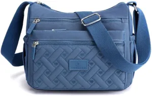 Crossbody Bag Womens Multi Pocket Casual Waterproof Shoulder Messenger Bag Handbag for Daily Use Travel