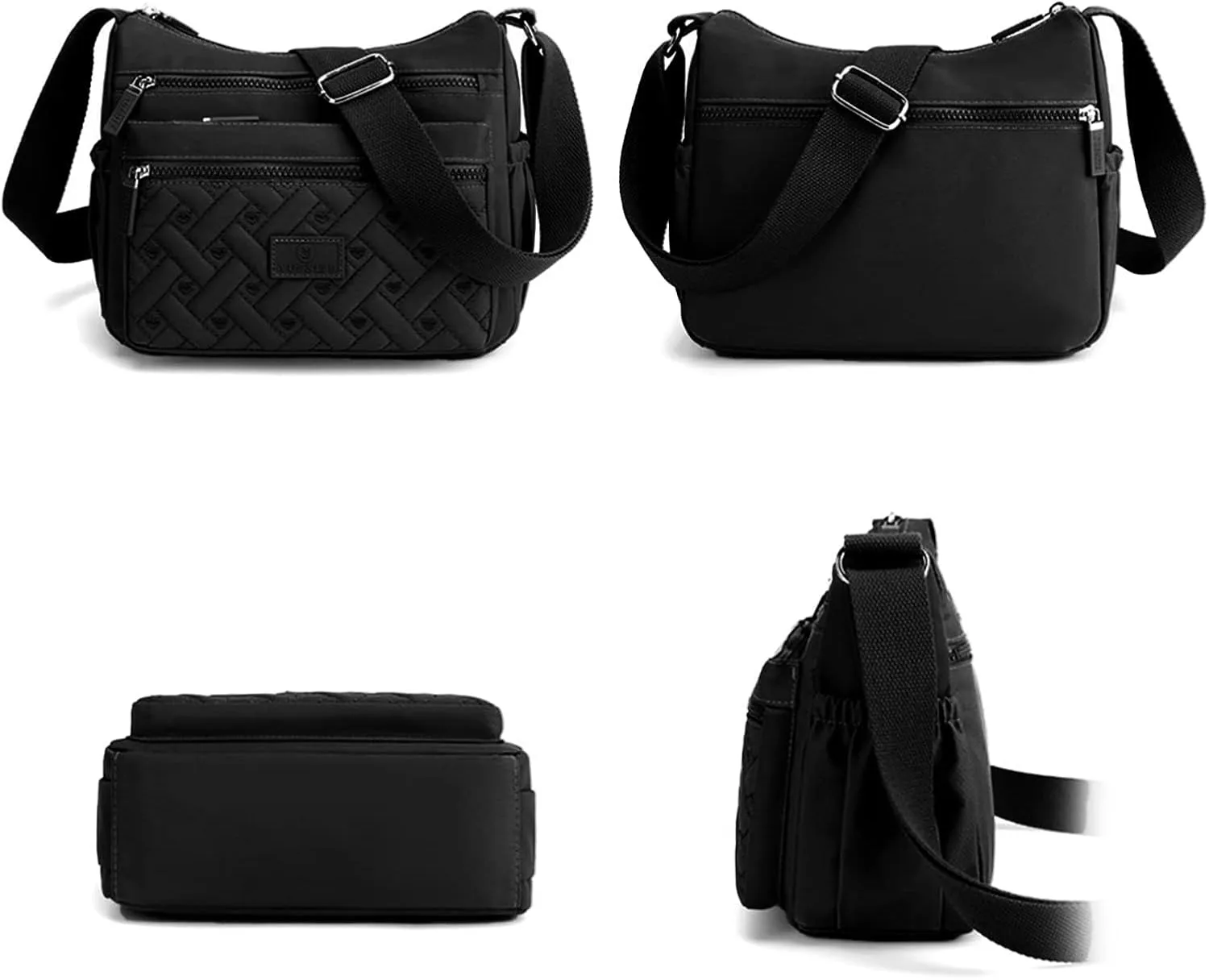 Crossbody Bag Womens Multi Pocket Casual Waterproof Shoulder Messenger Bag Handbag for Daily Use Travel