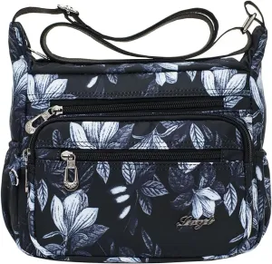Crossbody Bags for Women Multi Pocket Shoulder Bag Waterproof Nylon Messenger Purses and Handbags