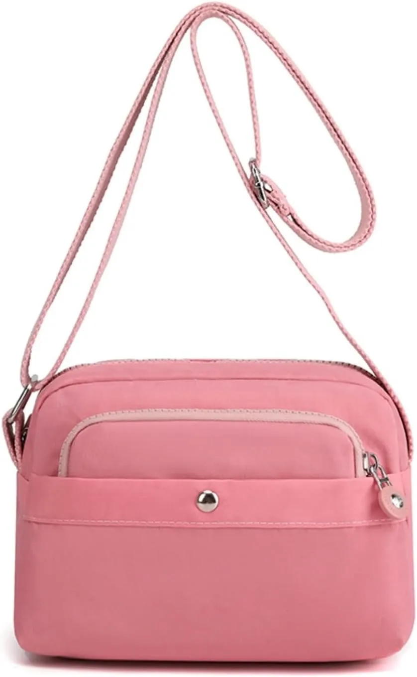 Crossbody Bags For Women Waterproof Lightweight Shoulder Bag Casual Nylon Small Handbags Multiple Pockets Purse
