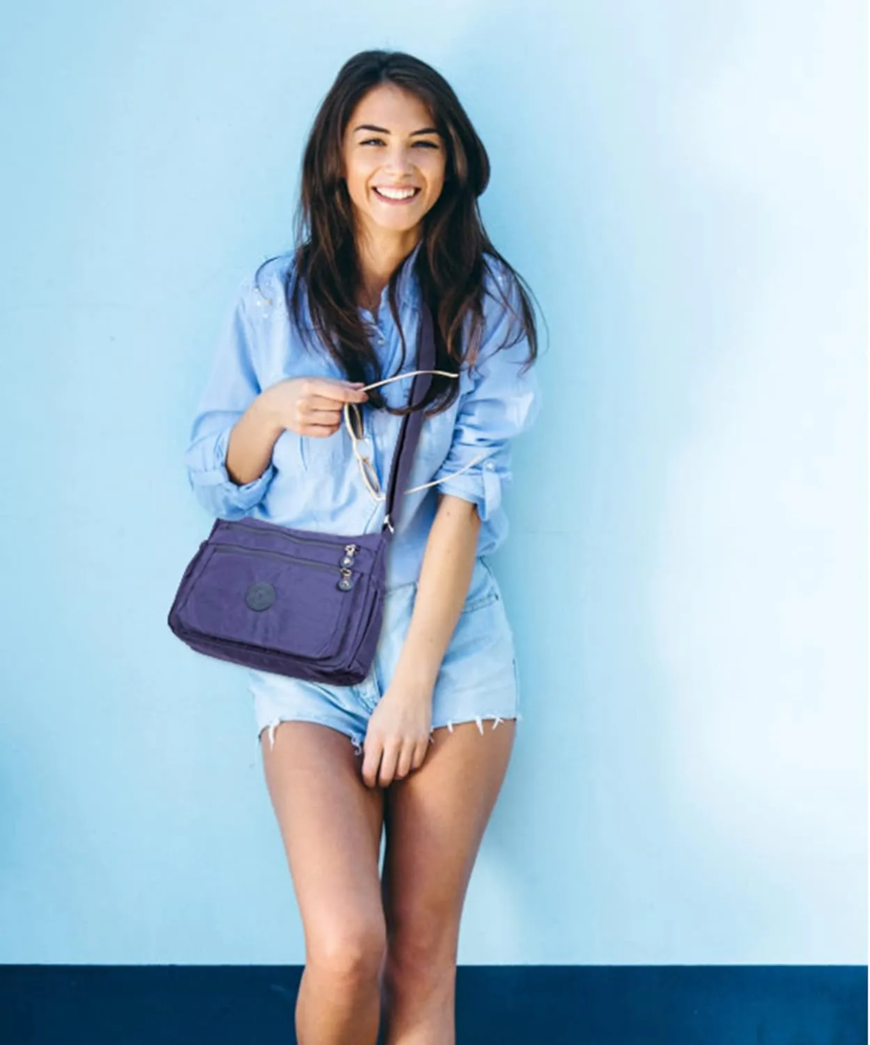 Crossbody Bags for Women Waterproof Tote Bag Casual Nylon Purse Handbag RFID Lightweight Messenger Bag