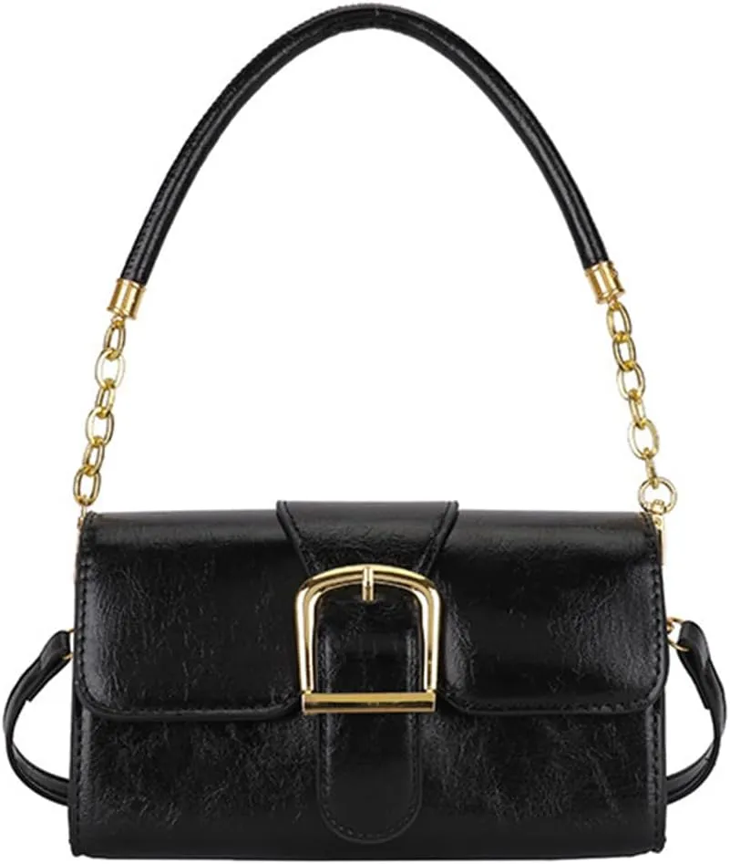 Crossbody Purses Shoulder Bag for Women, Cute Soft PU Leather Small Purse Handbags, Vintage Tote Clutch with 2 Removable Straps
