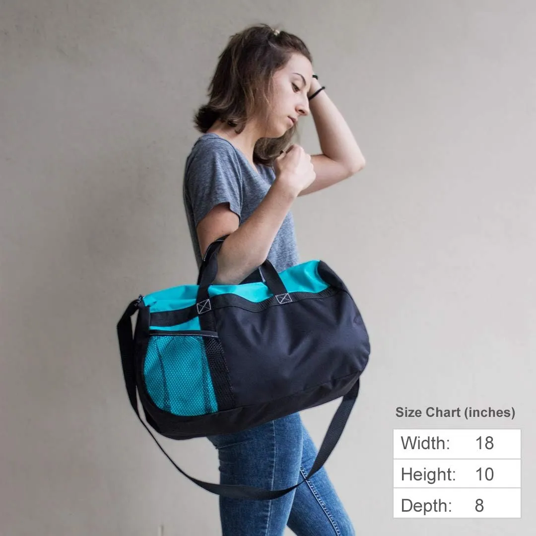 CUSTOMIZED GIRL Gym Duffle Bag For Travel Duffel Bags - Add Your Name Football Design Sports Personalized Duffle Bags for Women, Polyester Duffle Bag for Men w/Detachable & Adjustable Shoulder Strap