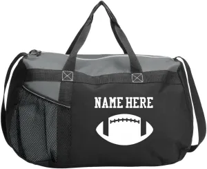 CUSTOMIZED GIRL Gym Duffle Bag For Travel Duffel Bags - Add Your Name Football Design Sports Personalized Duffle Bags for Women, Polyester Duffle Bag for Men w/Detachable & Adjustable Shoulder Strap