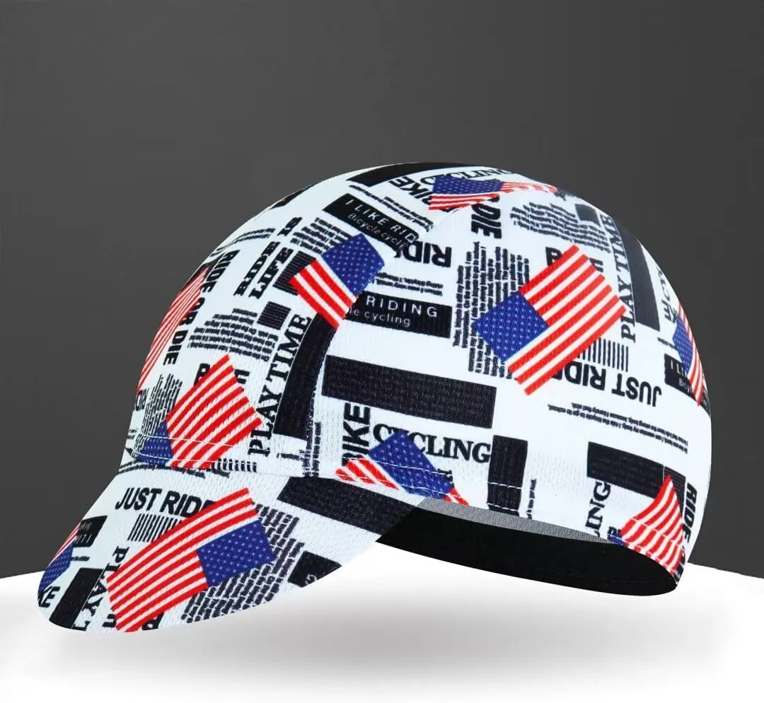 Cycling Cap for Man and Woman-Cycling Hat Under Helmet-Polyester Breathable Sweat Absorbent