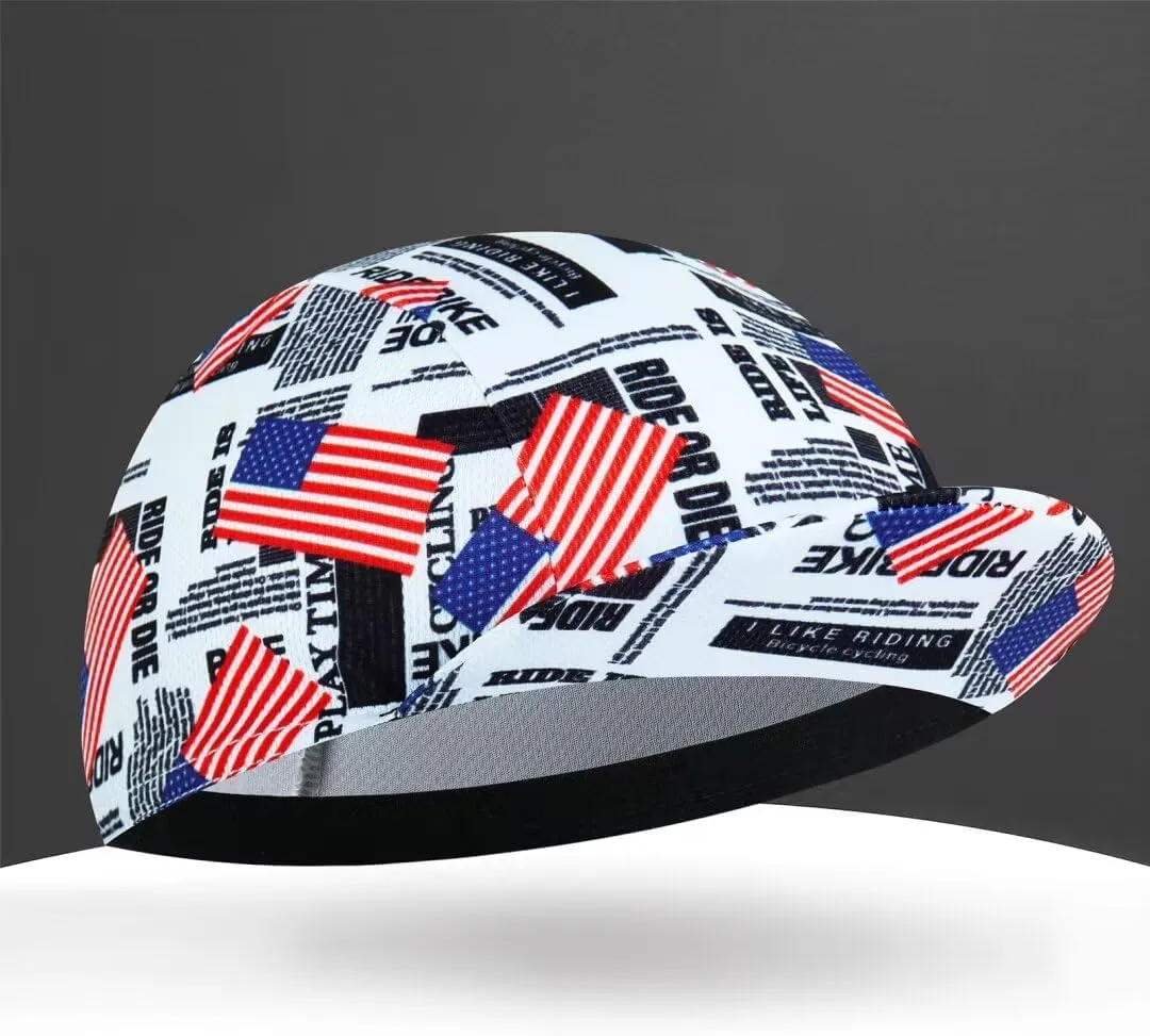 Cycling Cap for Man and Woman-Cycling Hat Under Helmet-Polyester Breathable Sweat Absorbent