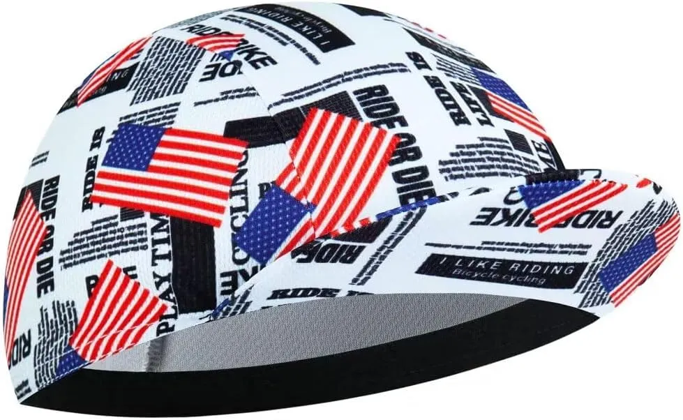 Cycling Cap for Man and Woman-Cycling Hat Under Helmet-Polyester Breathable Sweat Absorbent
