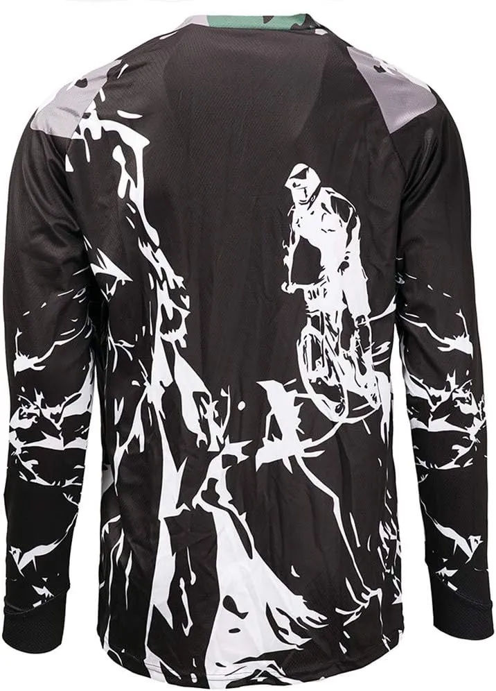 Cycling Jersey Long Sleeve Men's Mountain Bike Motocross Jersey Long Sleeve MTB T-Shirt