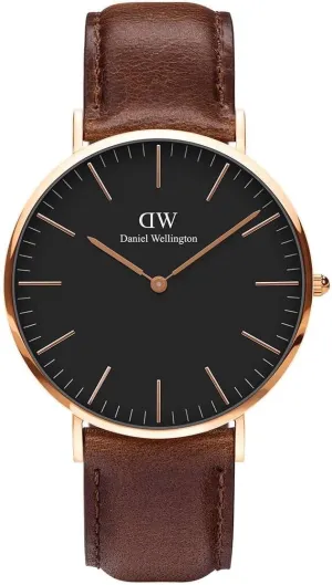 Daniel Wellington Classic Bristol Watch Italian Brown Leather Band