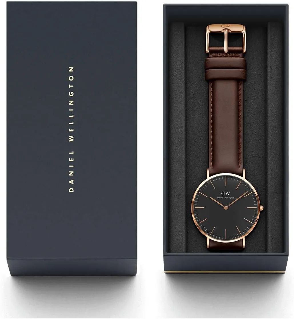 Daniel Wellington Classic Bristol Watch Italian Brown Leather Band