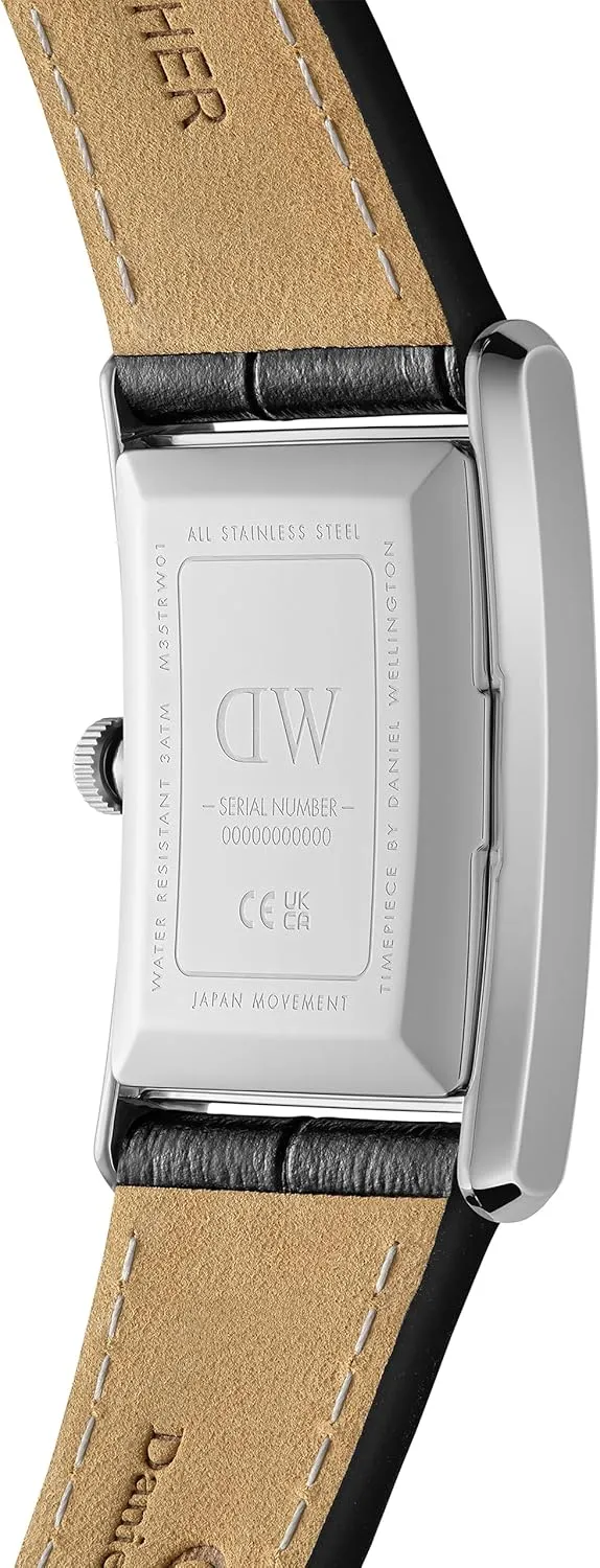 Daniel Wellington Unisex Bound Watch - Square Case, Japanese Quartz Movement, Leather or Stainless Steel Strap, Vintage Watch for Women and Men