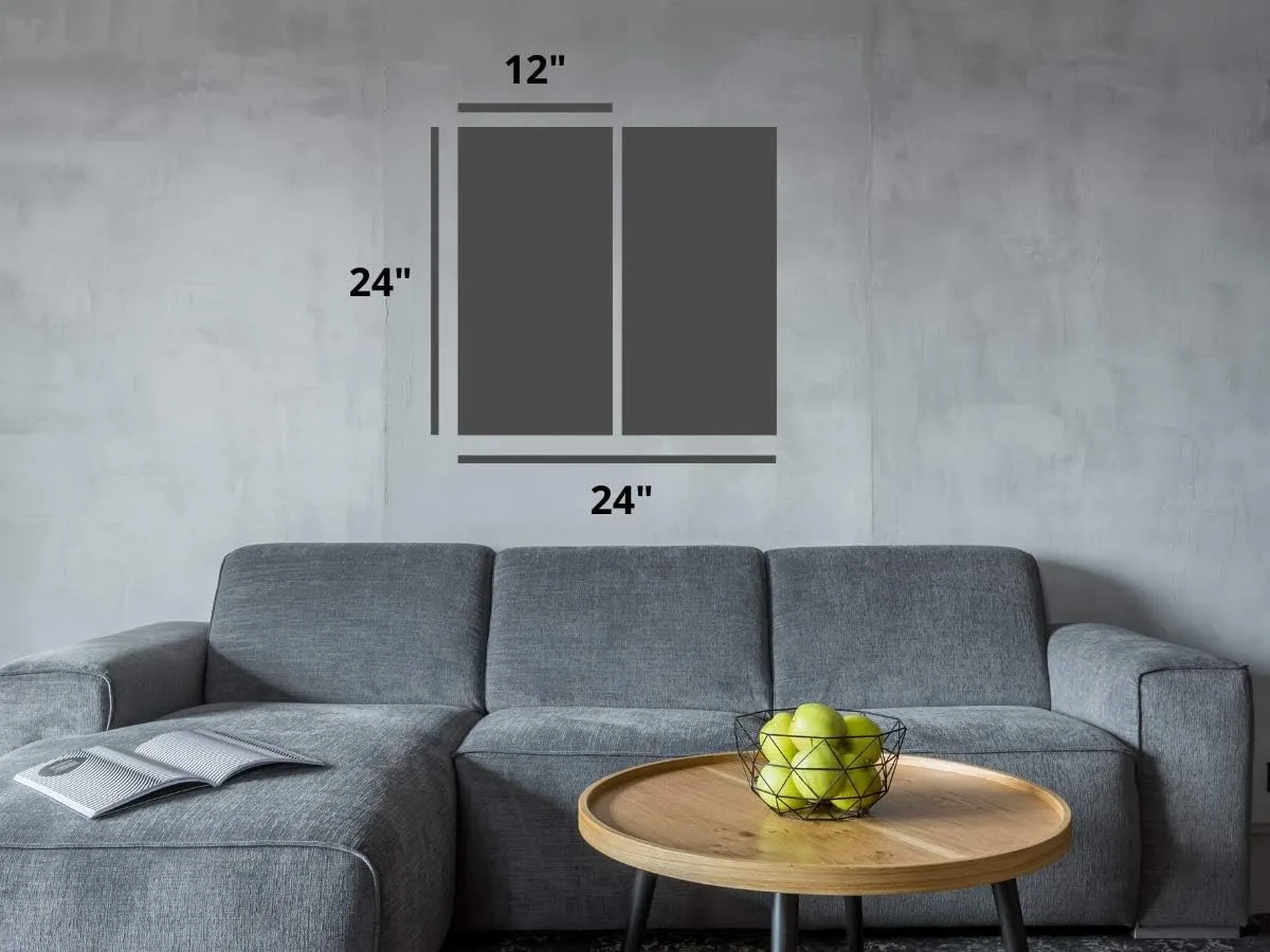 Desert Canvas Wall Art Decor - 2 Piece Set, Decorative Multi Panel Split Prints - Arizona Landscape Picture for Living Room, Kitchen, Bedroom, Office & Home Decor Gift