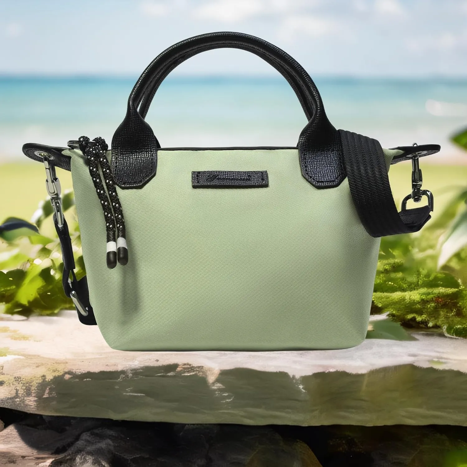 Designer Mini Tote Bag for Women - Lightweight Crossbody Purse with Adjustable Dual Straps (2-Way Carry)