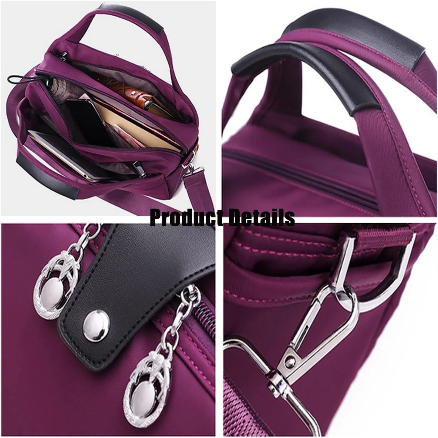 Do-It-All Crossbody Bag, 2023 New Women Waterproof Anti Theft Multi-pocket Oxford Cloth Crossbody Shoulder Bag Handbag Purse.