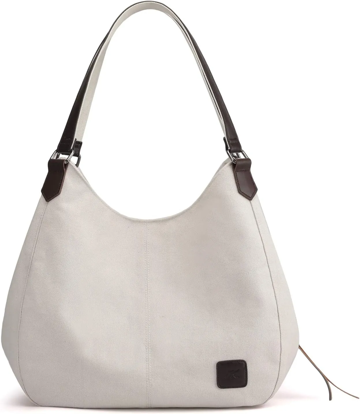 DOURR Women's Multi-pocket Shoulder Bag Fashion Cotton Canvas Handbag Tote Purse