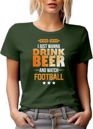 Drink Beer, Watch Football. Sport Graphic Tshirt for Dad & Uncle