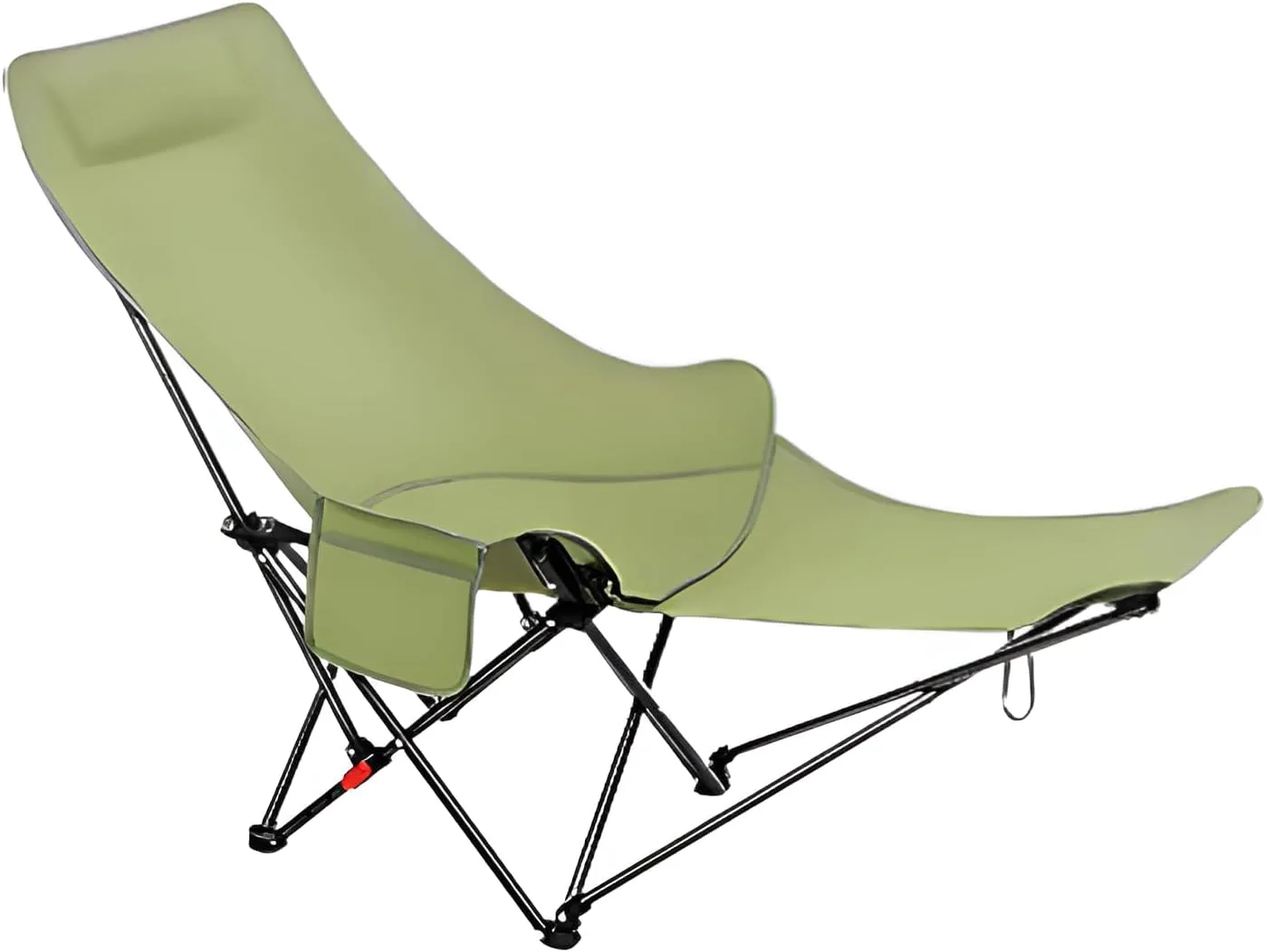 Ellniges]【-Day Comfort Folding Chair Outdoor Reclining Lounge Chair with 4-Position Backrest & Detachable Footrest - Spacious 27" Wide for Camping, Stargazing, Backyard - Premium 600D Oxford Fabric