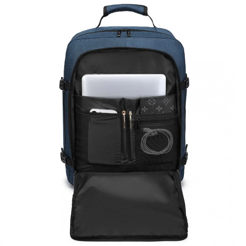 EM2231M - Kono Lightweight Cabin Bag Travel Business Backpack - Navy