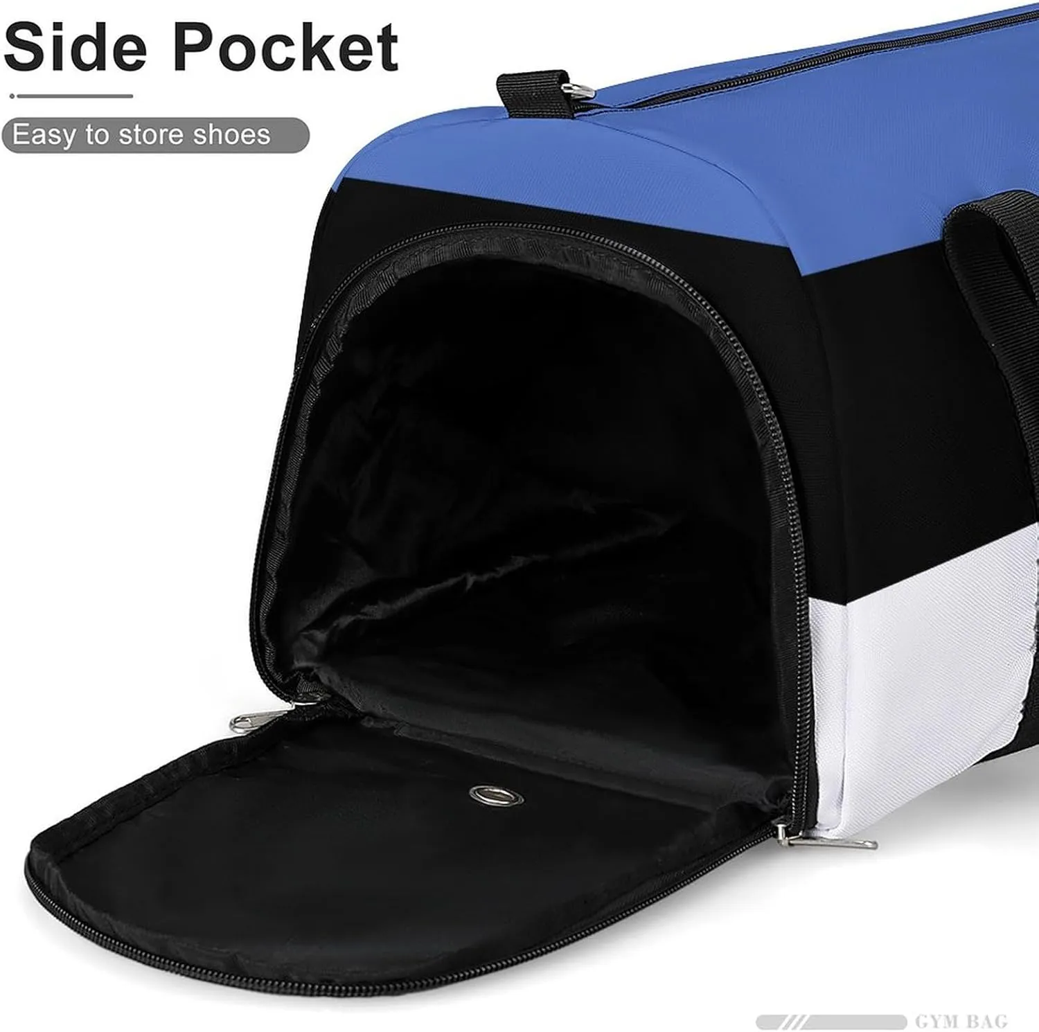 Estonia Flag Sports Gym Bag for Boys Girls with Shoe Compartment Weekender