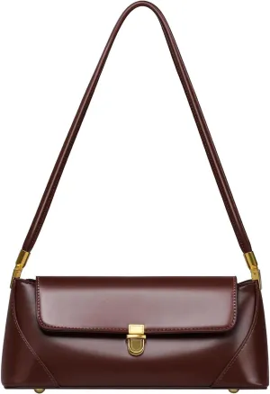 Etercycle Shoulder Bag for Women, Vintage Trendy Women's Purses, Small Vegan Leather Handbags Underarm Hobo Bag