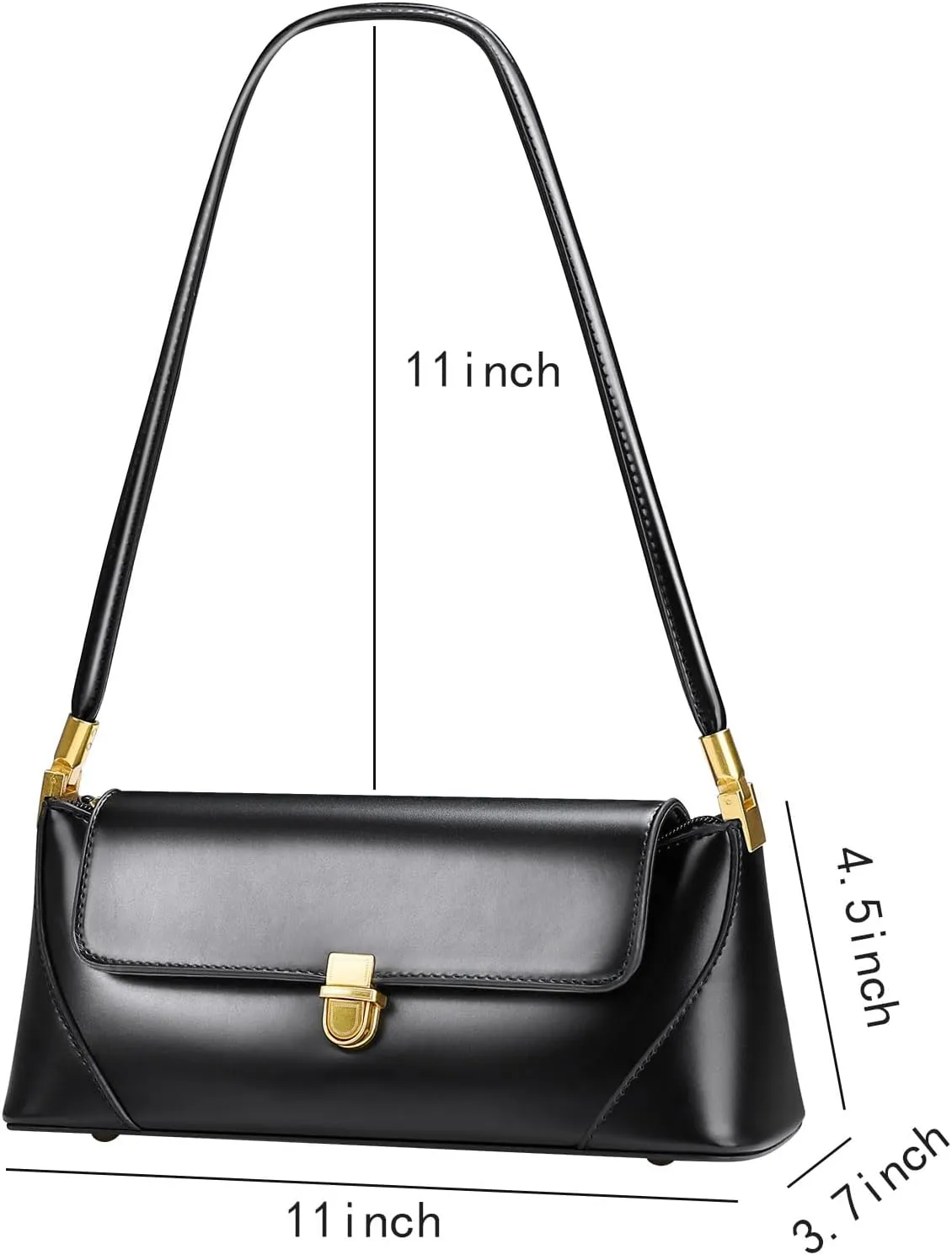 Etercycle Shoulder Bag for Women, Vintage Trendy Women's Purses, Small Vegan Leather Handbags Underarm Hobo Bag