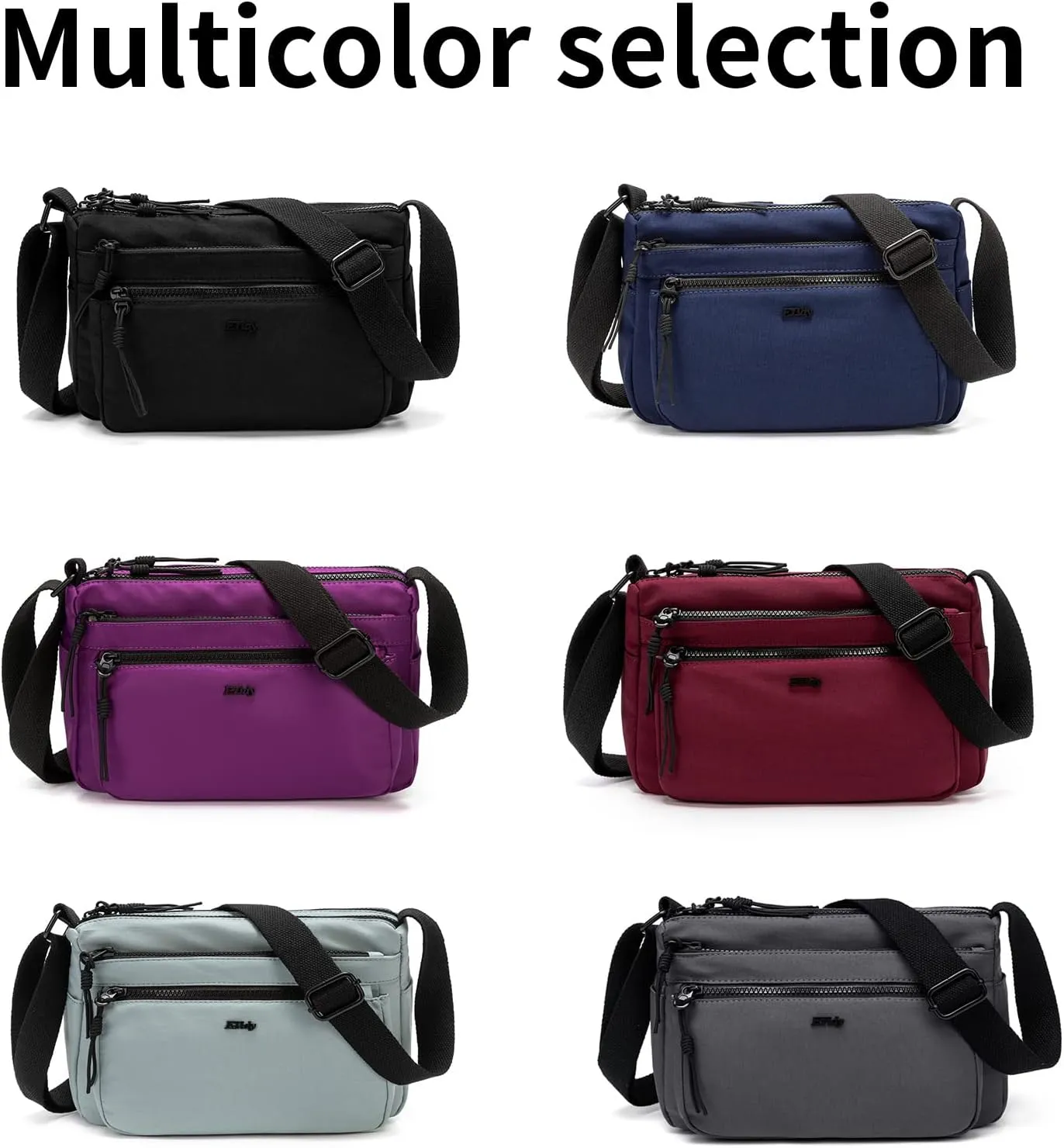 ETidy Casual Nylon Shoulder Bag For Women Waterproof Lightweight Crossbody Purse Hobo Bag