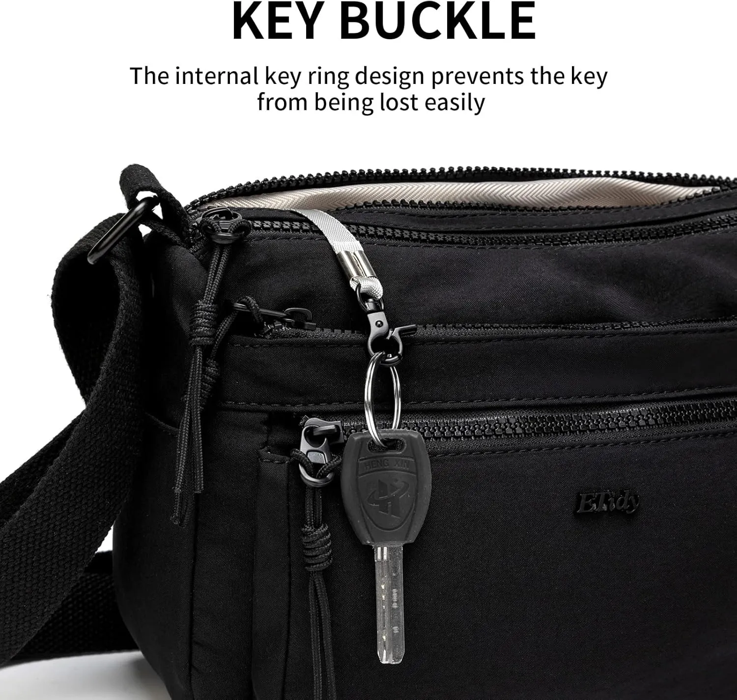 ETidy Casual Nylon Shoulder Bag For Women Waterproof Lightweight Crossbody Purse Hobo Bag