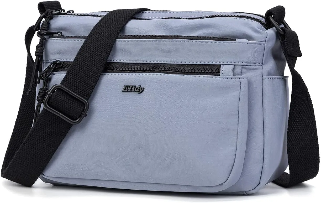 ETidy Casual Nylon Shoulder Bag For Women Waterproof Lightweight Crossbody Purse Hobo Bag
