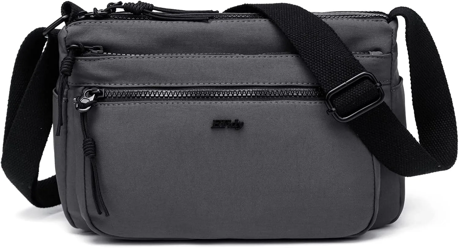 ETidy Casual Nylon Shoulder Bag For Women Waterproof Lightweight Crossbody Purse Hobo Bag