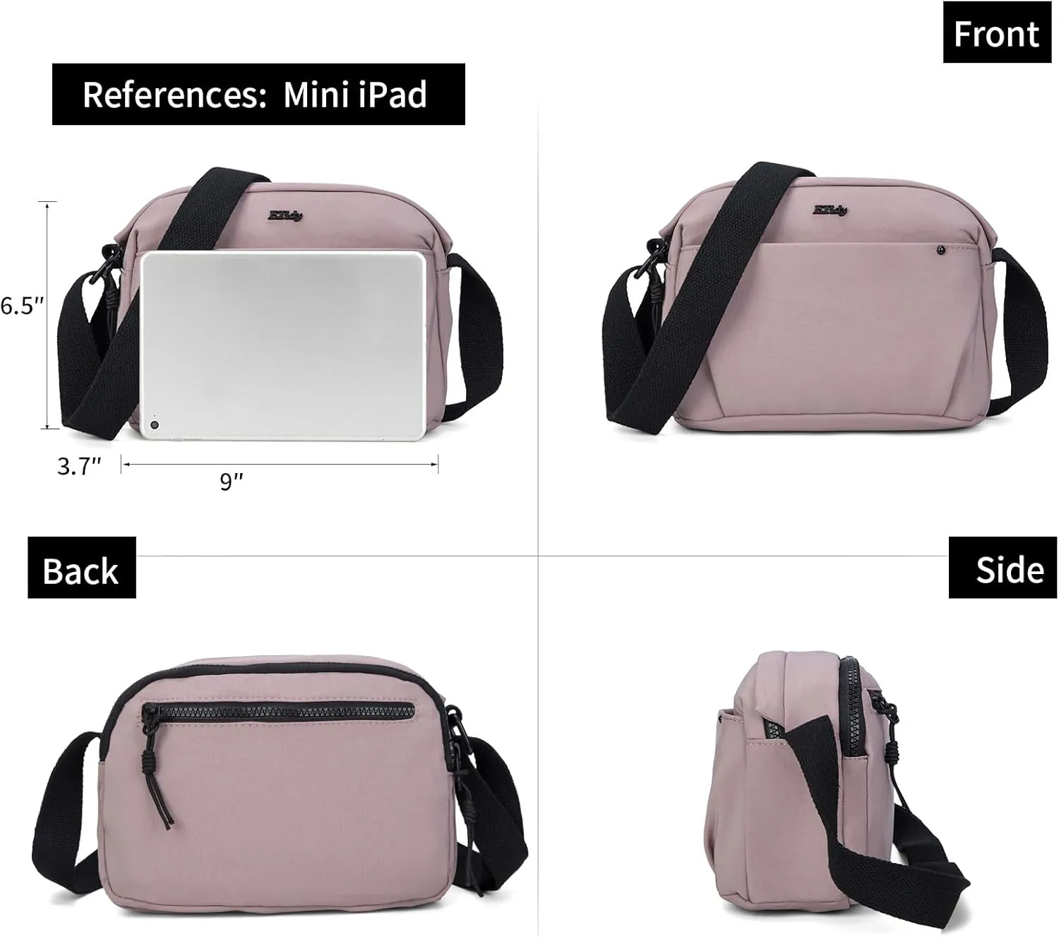 ETidy Fashion Shoulder Bag For Women Casual Crossbody Bookbag Waterproof Lightweight Hobo Bag Purse