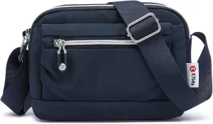 ETidy Nylon Small Womens Crossbody Bag Casual Shoulder Handbag Mini Purse With Adjustable Strap