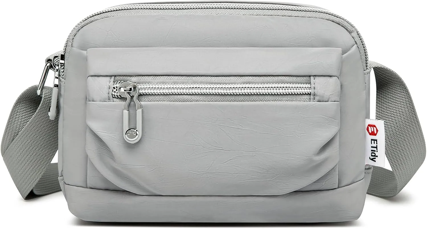 ETidy Nylon Small Womens Crossbody Bag Casual Shoulder Handbag Mini Purse With Adjustable Strap