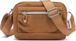 ETidy Nylon Small Womens Crossbody Bag Casual Shoulder Handbag Mini Purse With Adjustable Strap