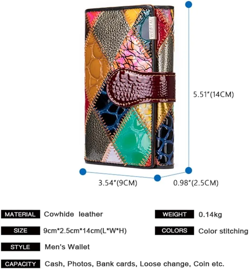 Eysee Wallets for Women Genuine Leather Multi Color