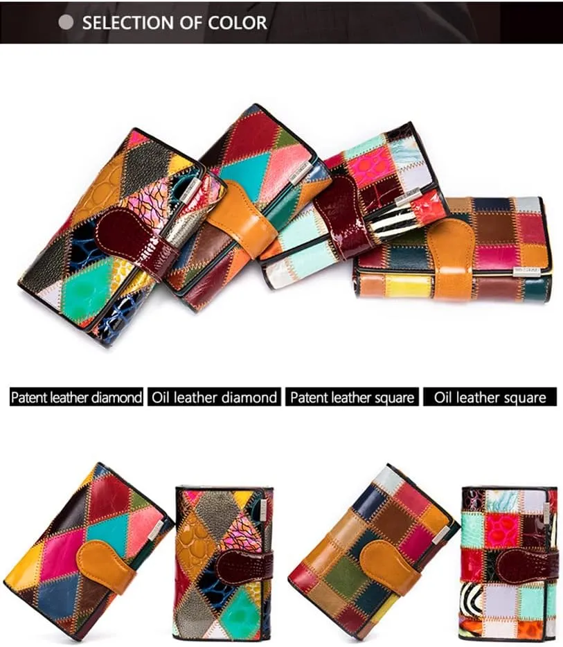 Eysee Wallets for Women Genuine Leather Multi Color