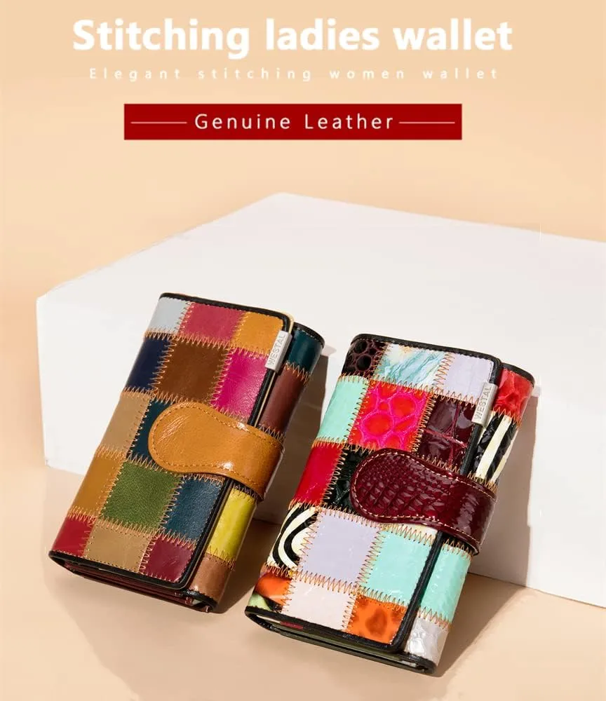 Eysee Wallets for Women Genuine Leather Multi Color