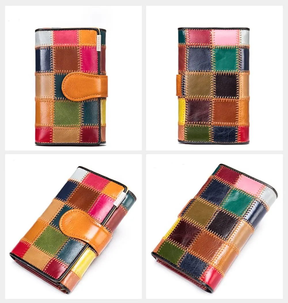 Eysee Wallets for Women Genuine Leather Multi Color