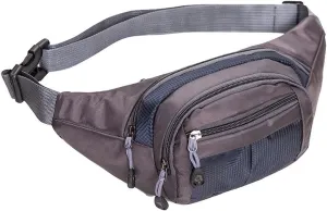 Fanny Pack Men's Nylon Portable Waist Bags Women's Outdoor Sports Waist Bags Waterproof Waist Bag (Dark Blue)