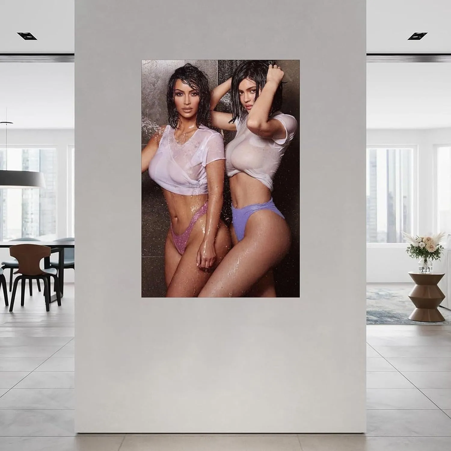 FCXVNXC Sexy Model Kylie Jenner Poster Kylie Jenner Fashion Poster (1) Canvas Painting Posters And Prints Wall Art for Living Room Bedroom Decor 12x18inch(30x45cm)