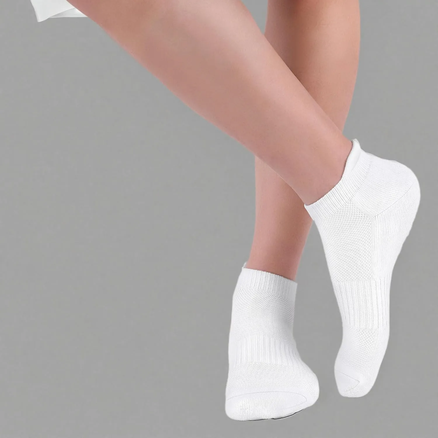 Felicigeely Ankle Athletic Running Socks Low Cut Sports Socks Breathable Cushioned Tab Socks for Men Women 6 Pairs
