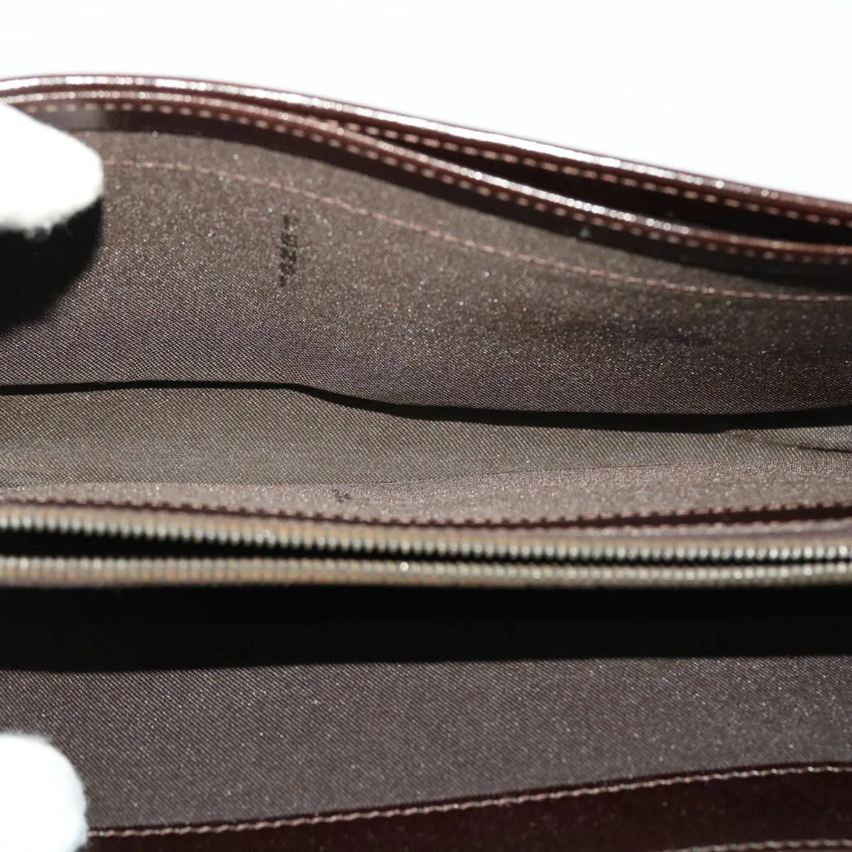 FENDI Zucca Canvas Long Wallet Black Brown  ac2048