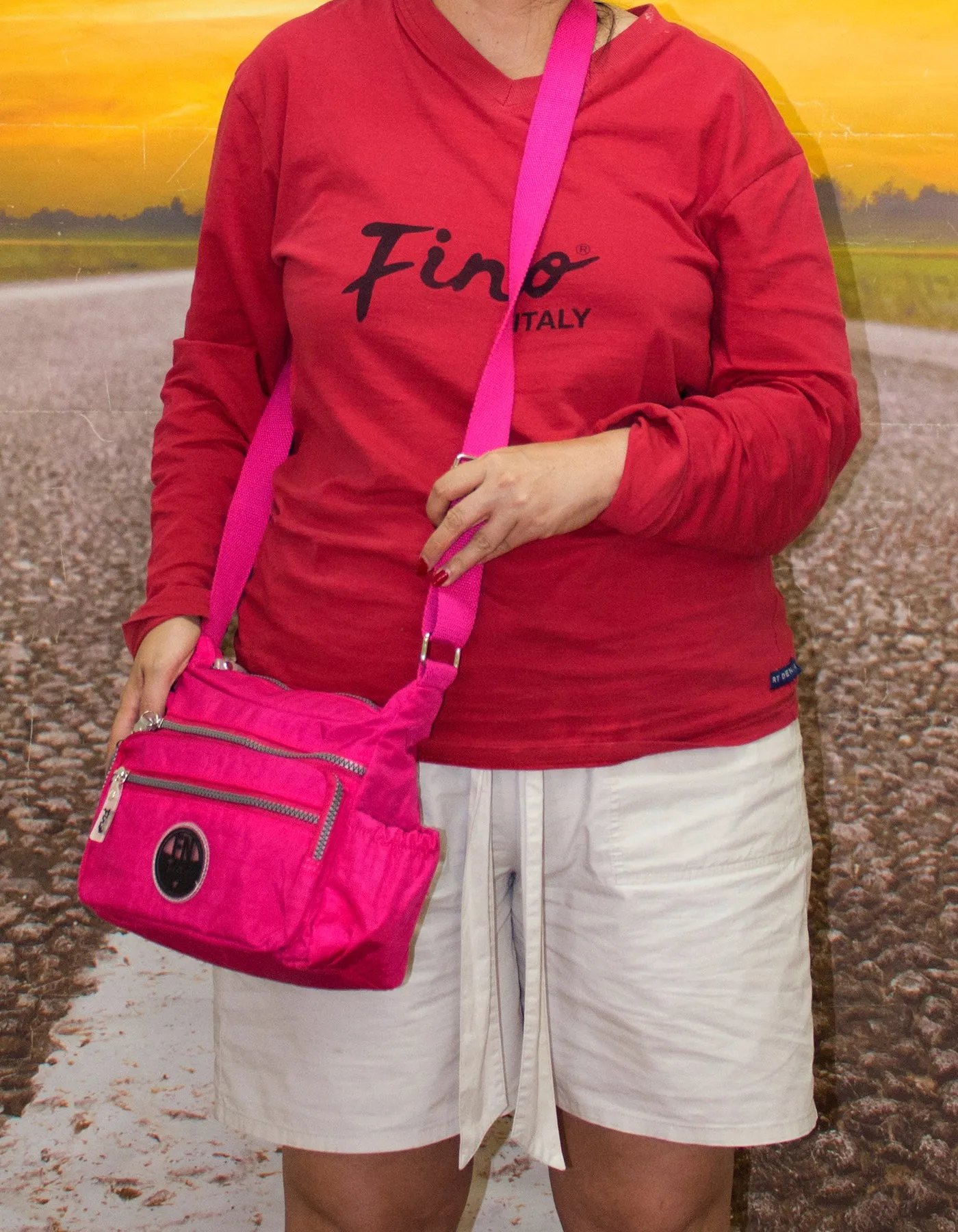 Fino SK-7735 Waterproof Ultra-Light Crinkle Nylon Crossbody Bag