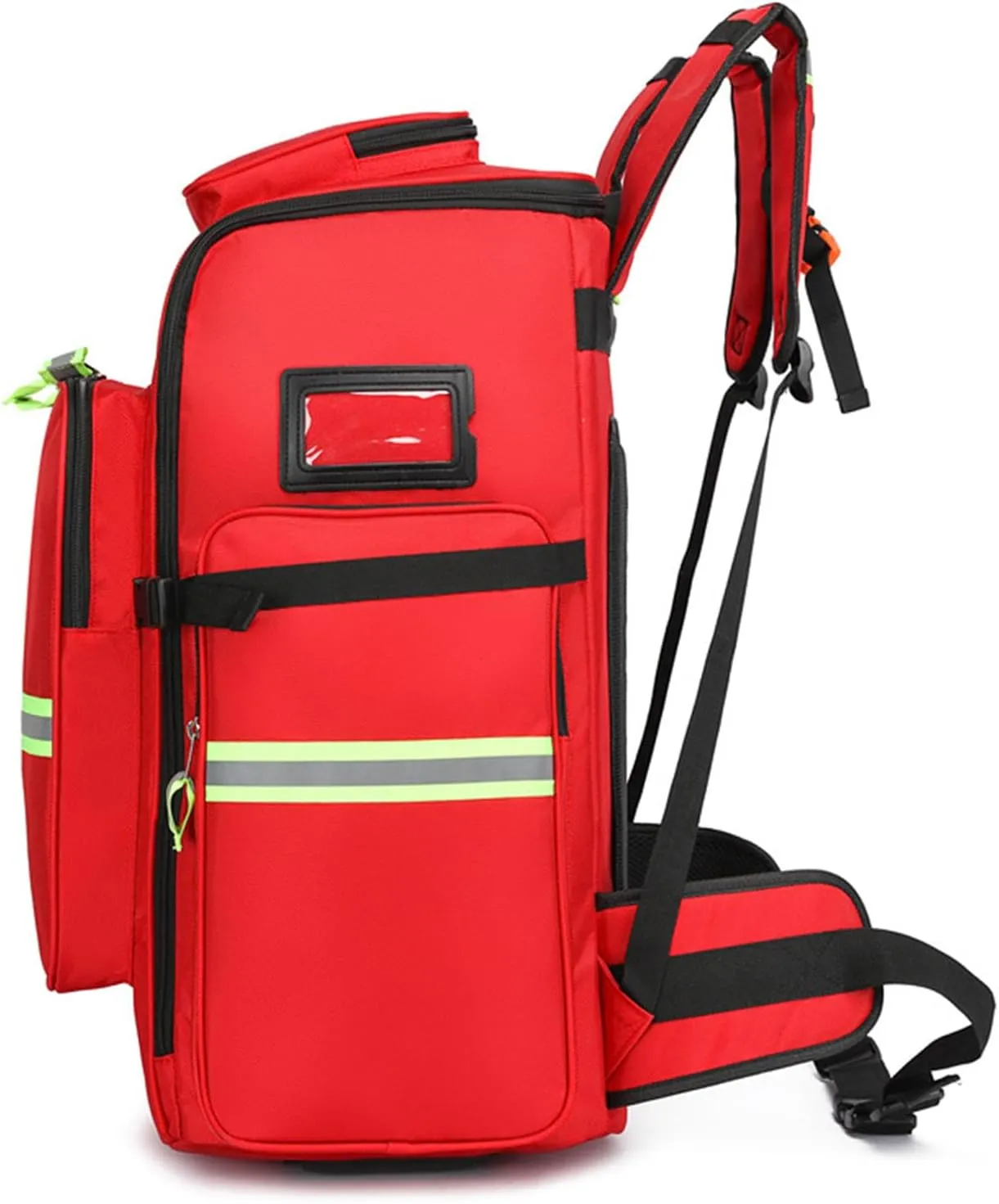 First Aid Bag Empty Emergency Bag First Responder Trauma Multi-Pocket Traveling Field Trips Camping Essentials(Red,55x37x25cm)
