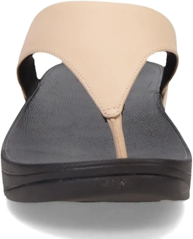 FitFlop Women's Lulu Leather Toe-Post Thong Sandals