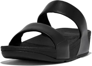 FitFlop Women's Lulu Platino Leather Slides